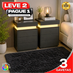Gaveteiro Inteligente LED Multifuncional com Carregador
