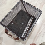 Caixa Organizadora Clássica Dobrável Houndstooth