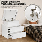 Gaveteiro Inteligente LED Multifuncional com Carregador